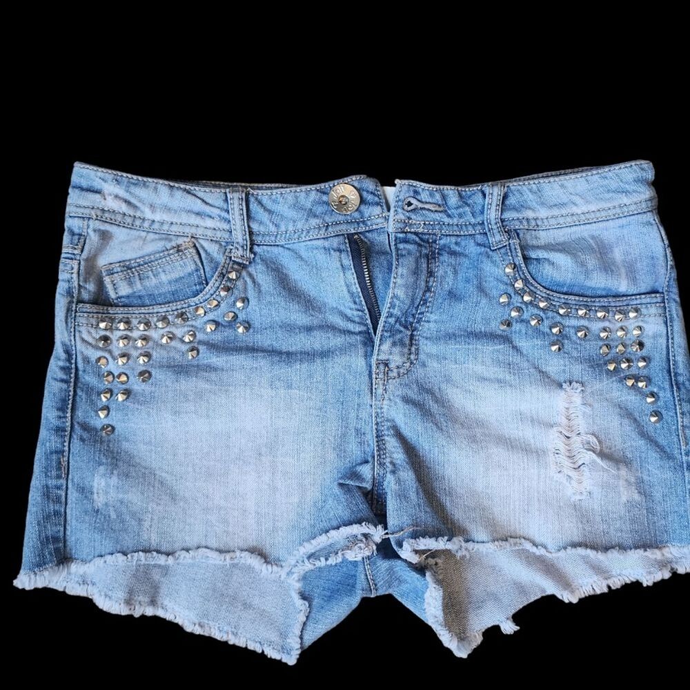 Joltβ Cutoff Shorts Juniors SZ 9 Studded Punk Rock Grunge Festival Summer Party